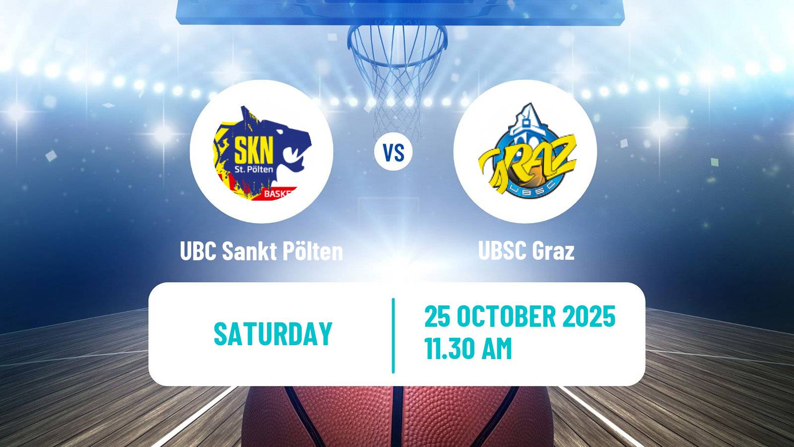 Basketball Austrian Superliga Basketball UBC Sankt Pölten - UBSC Graz
