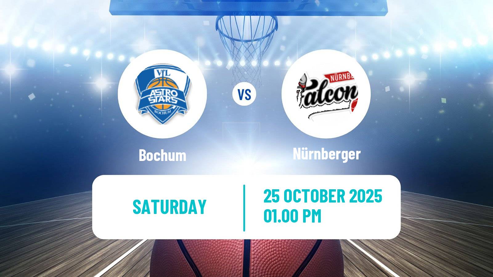 Basketball German Pro A Basketball Bochum - Nürnberger