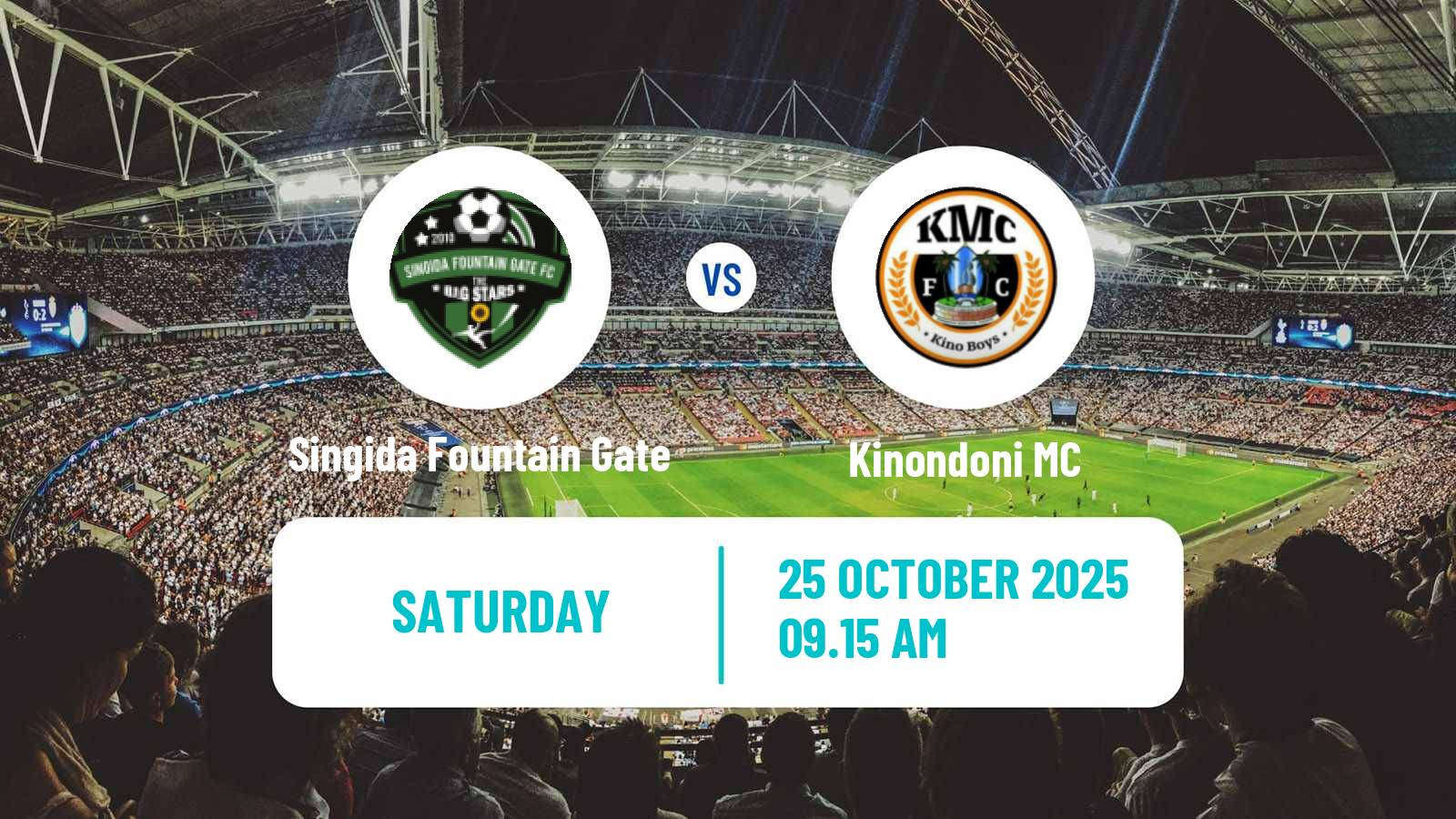 Football Tanzanian Premier League Singida Fountain Gate - Kinondoni MC