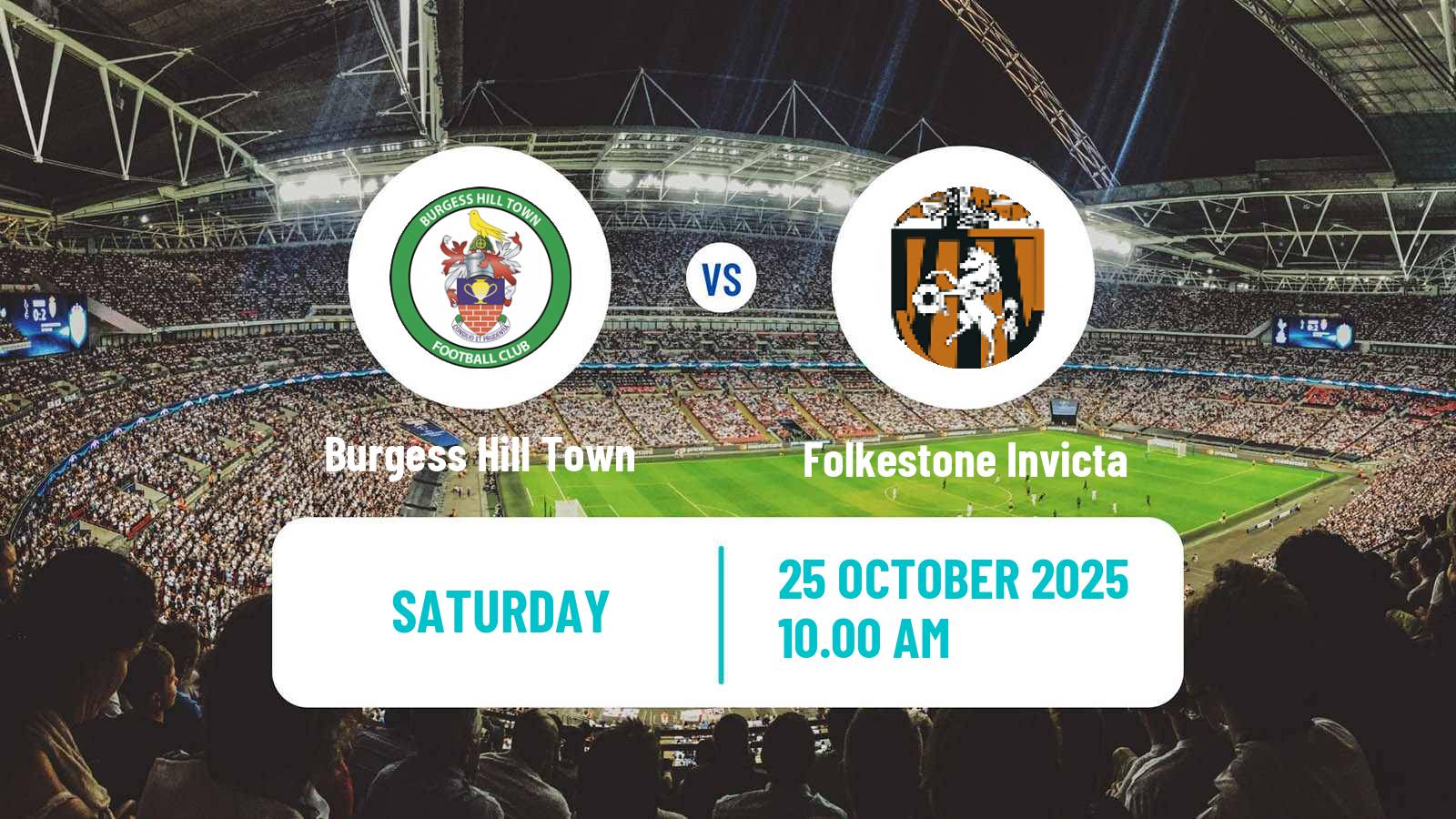 Football English FA Trophy Burgess Hill Town - Folkestone Invicta