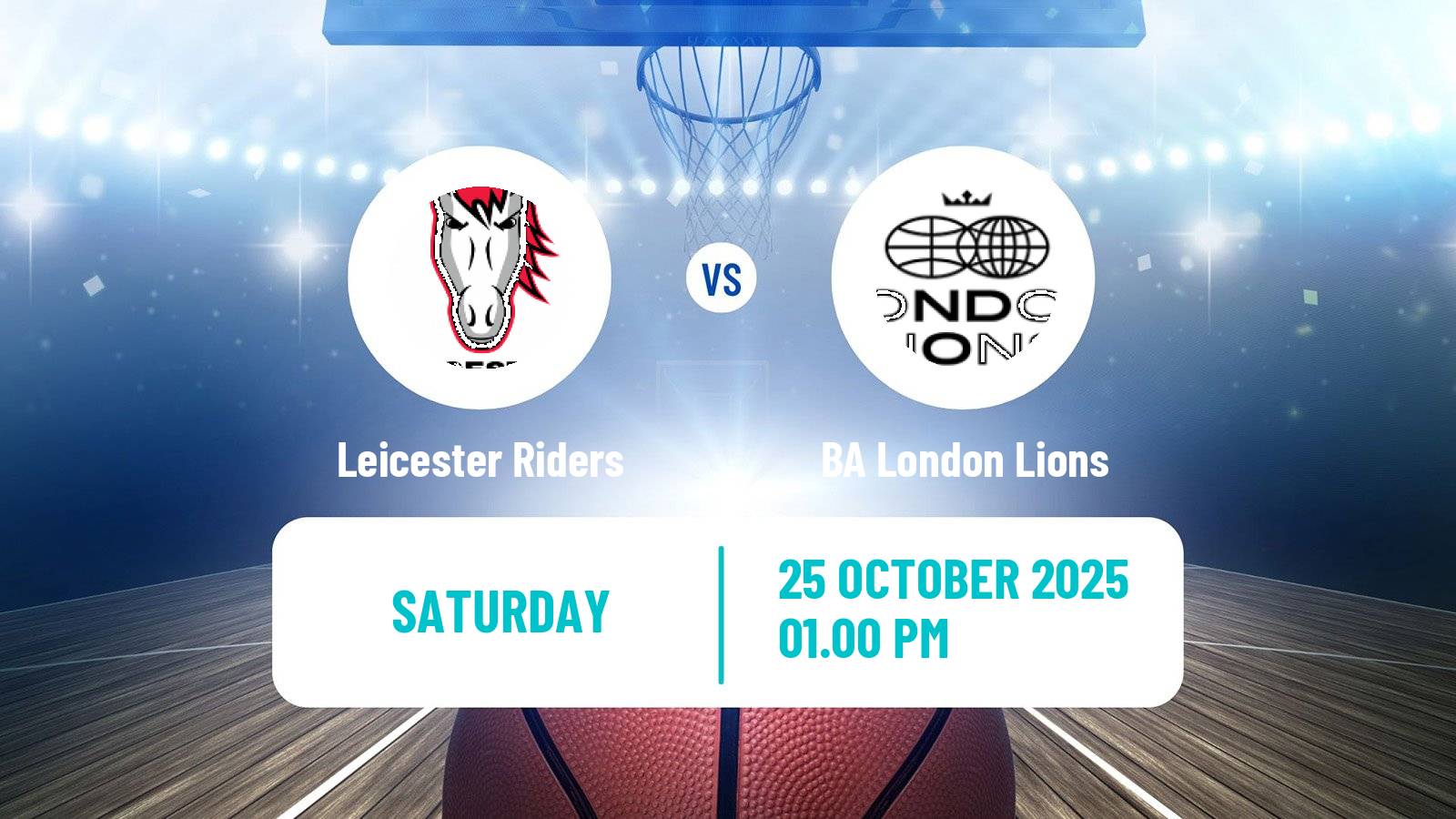 Basketball British WBBL Cup Women Leicester Riders - BA London Lions