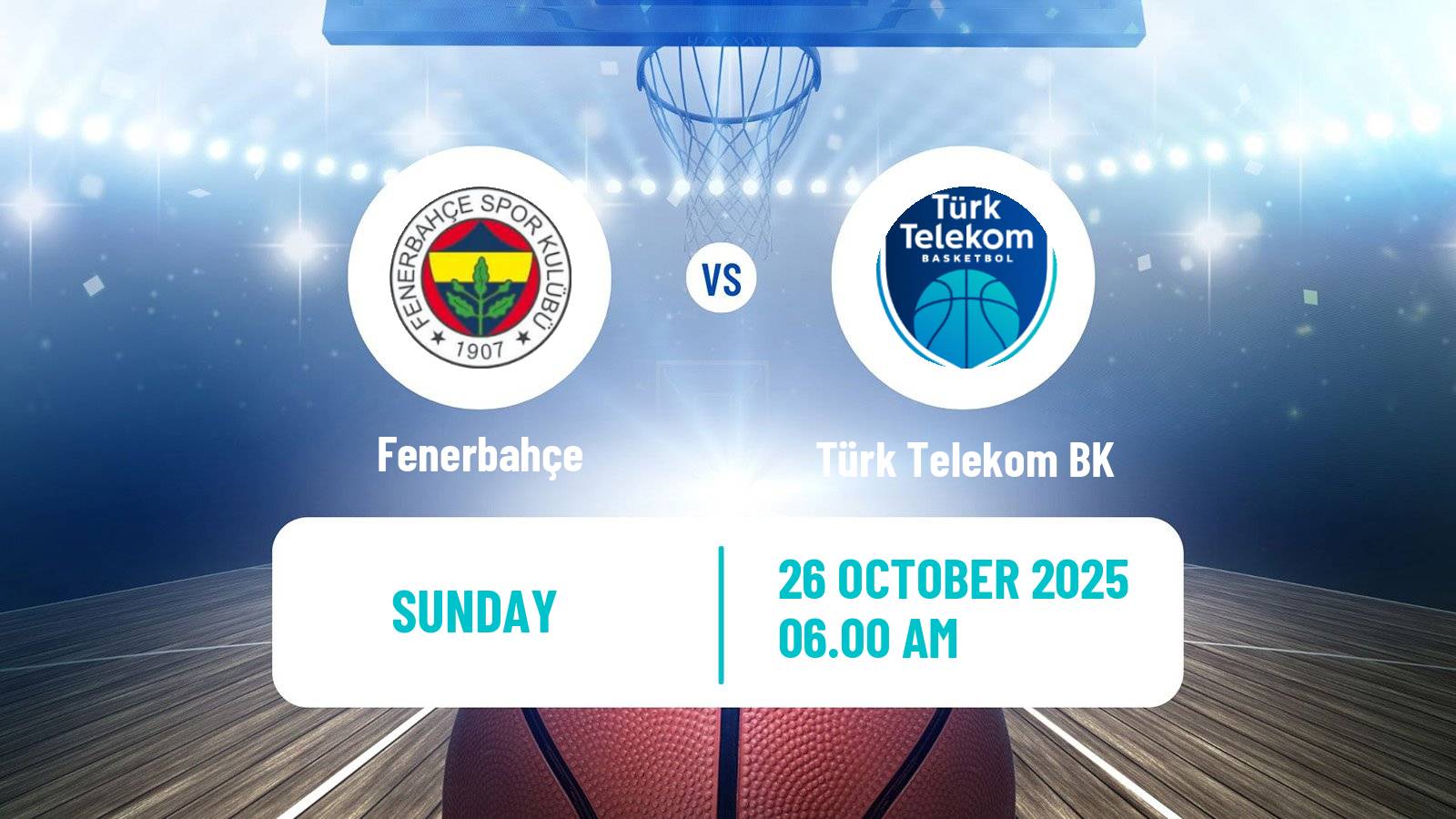Basketball Turkish Basketball Super Ligi Fenerbahçe - Türk Telekom BK