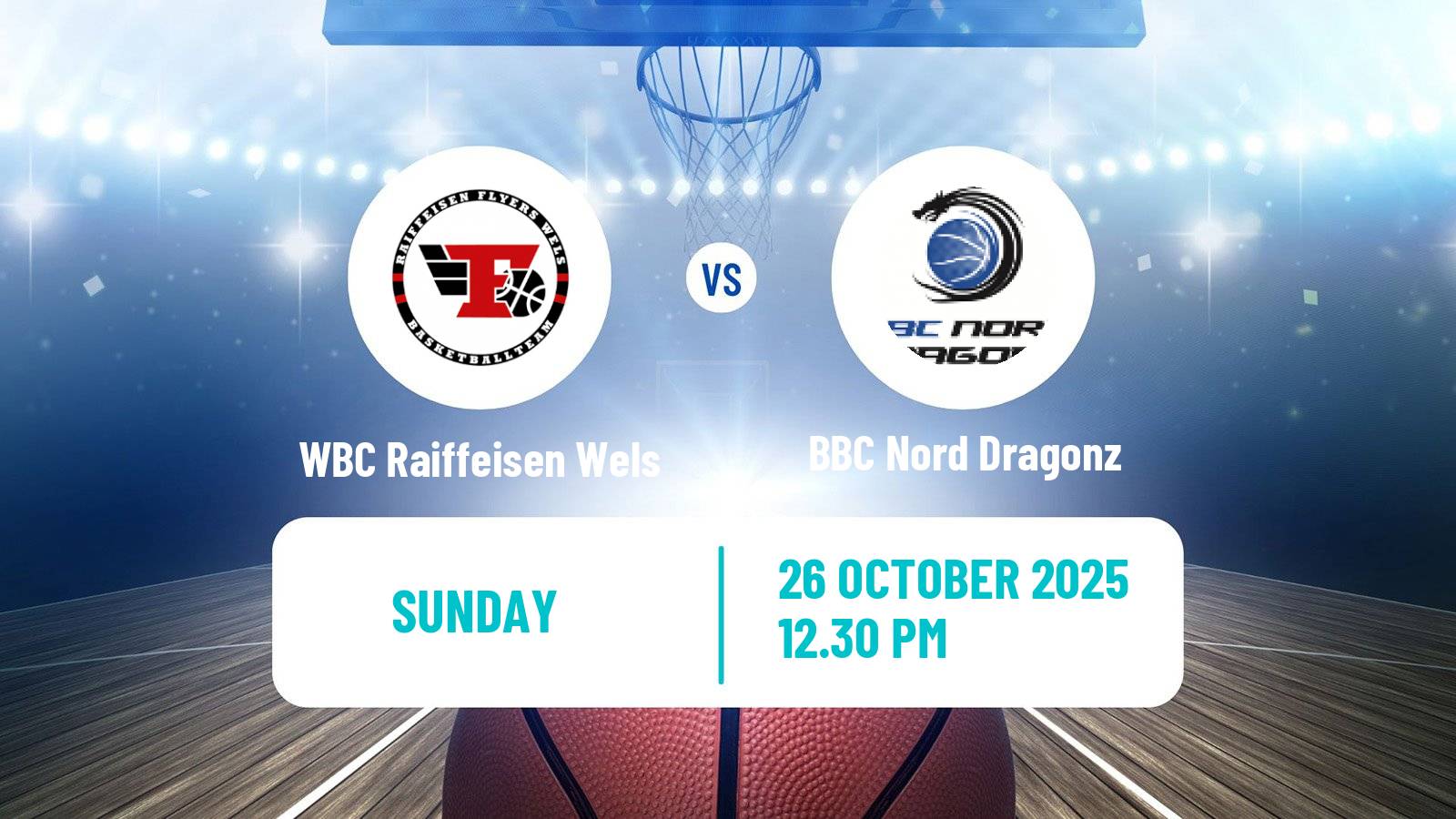 Basketball Austrian Superliga Basketball WBC Raiffeisen Wels - BBC Nord Dragonz