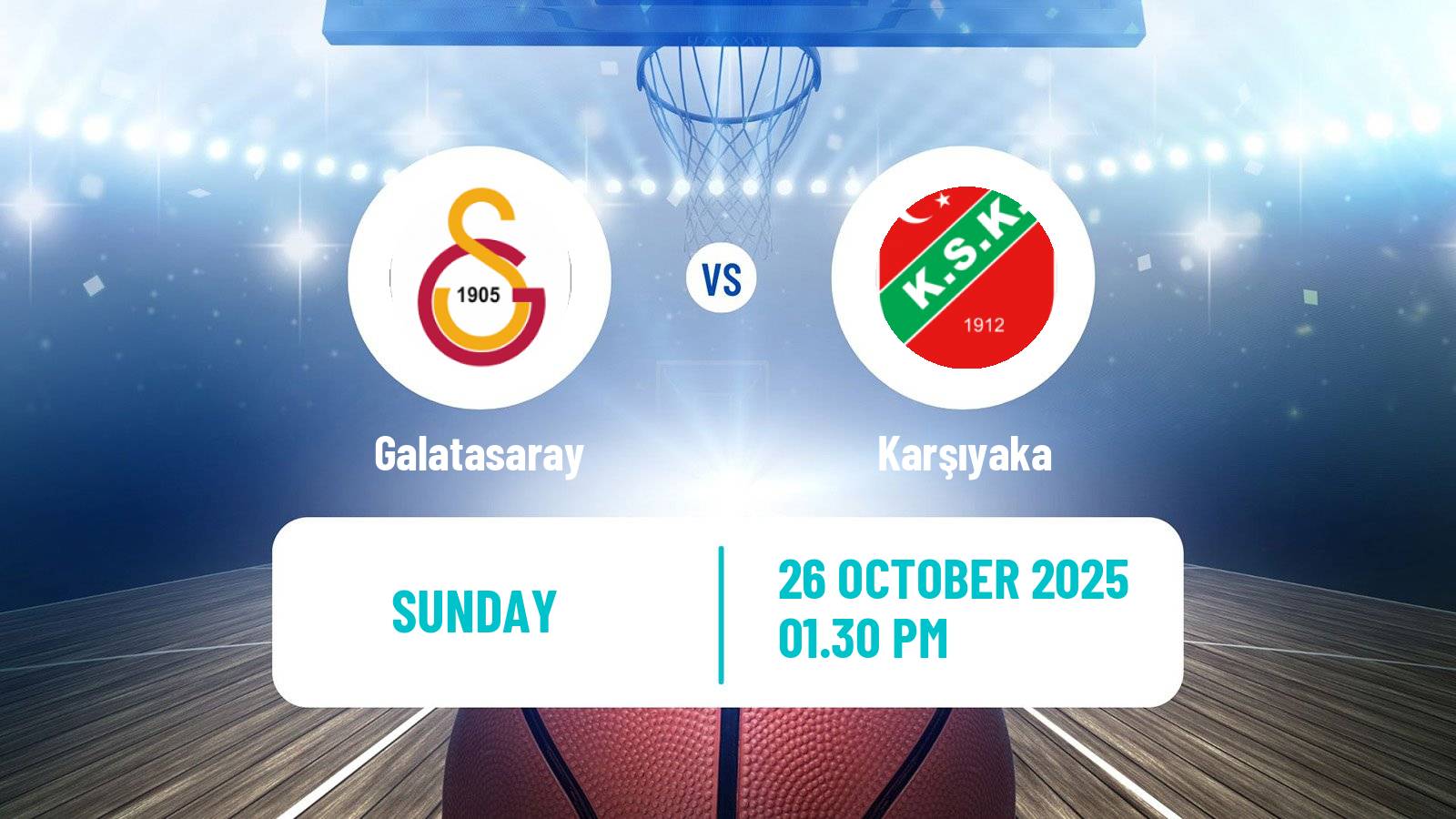 Basketball Turkish Basketball Super Ligi Galatasaray - Karşıyaka
