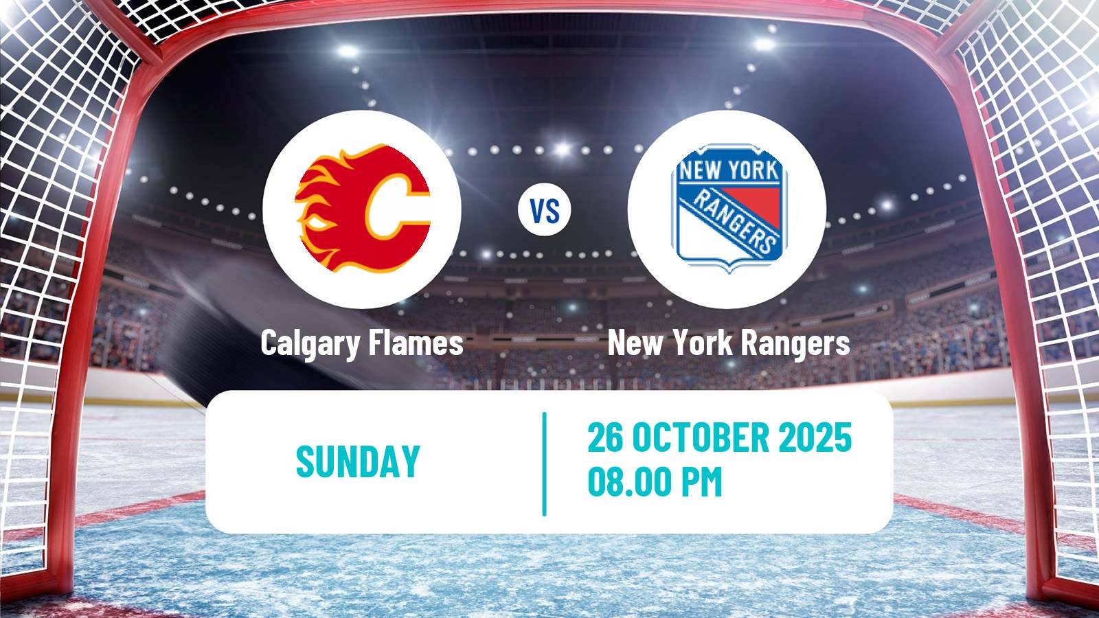 Hockey NHL Calgary Flames - New York Rangers