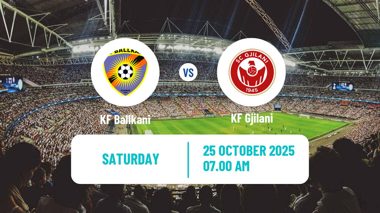 Football Kosovo Superliga Ballkani - Gjilani