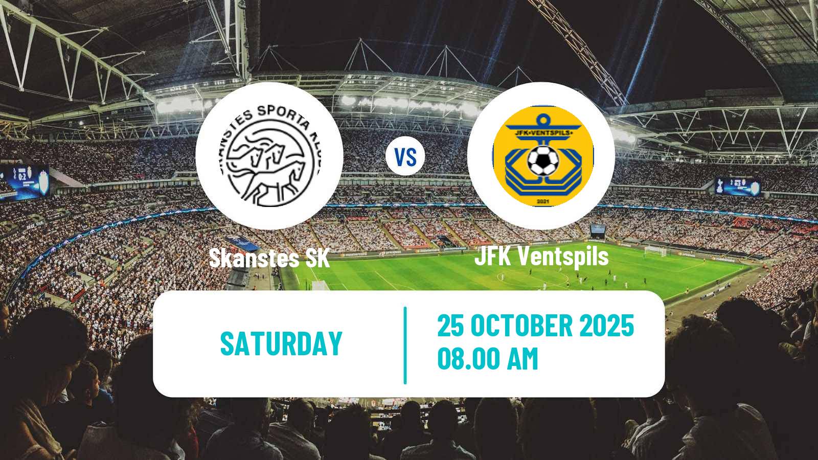 Football Latvian 1 Liga Skanstes - JFK Ventspils