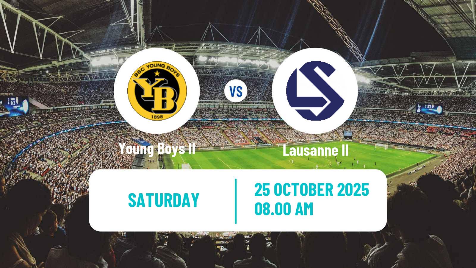 Football Swiss Promotion League Young Boys II - Lausanne II