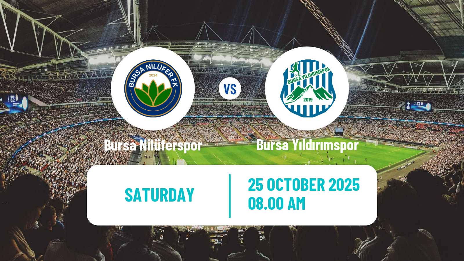 Football Turkish 3 Lig Group 1 Bursa Nilüferspor - Bursa Yıldırımspor
