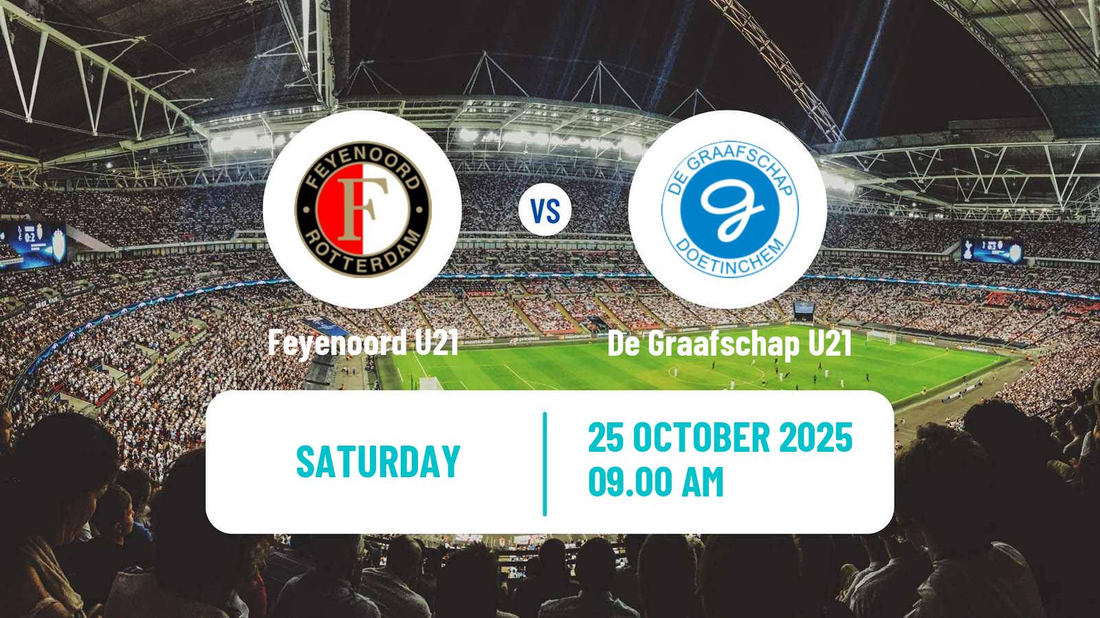 Football Dutch Divisie 1 U21 Feyenoord U21 - De Graafschap U21