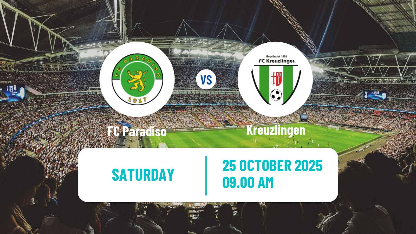Football Swiss Promotion League Paradiso - Kreuzlingen