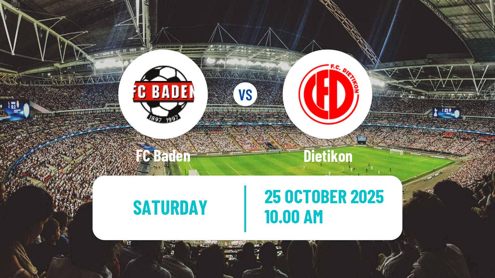 Football Swiss 1 Liga Classic Group 3 Baden - Dietikon