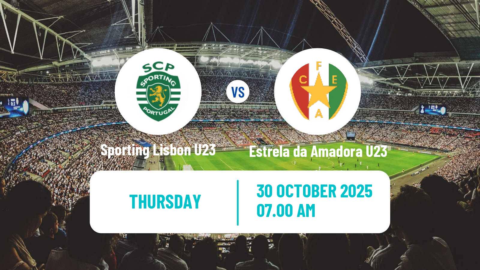 Football Portuguese Liga Revelacao U23 Sporting Lisbon U23 - Estrela da Amadora U23