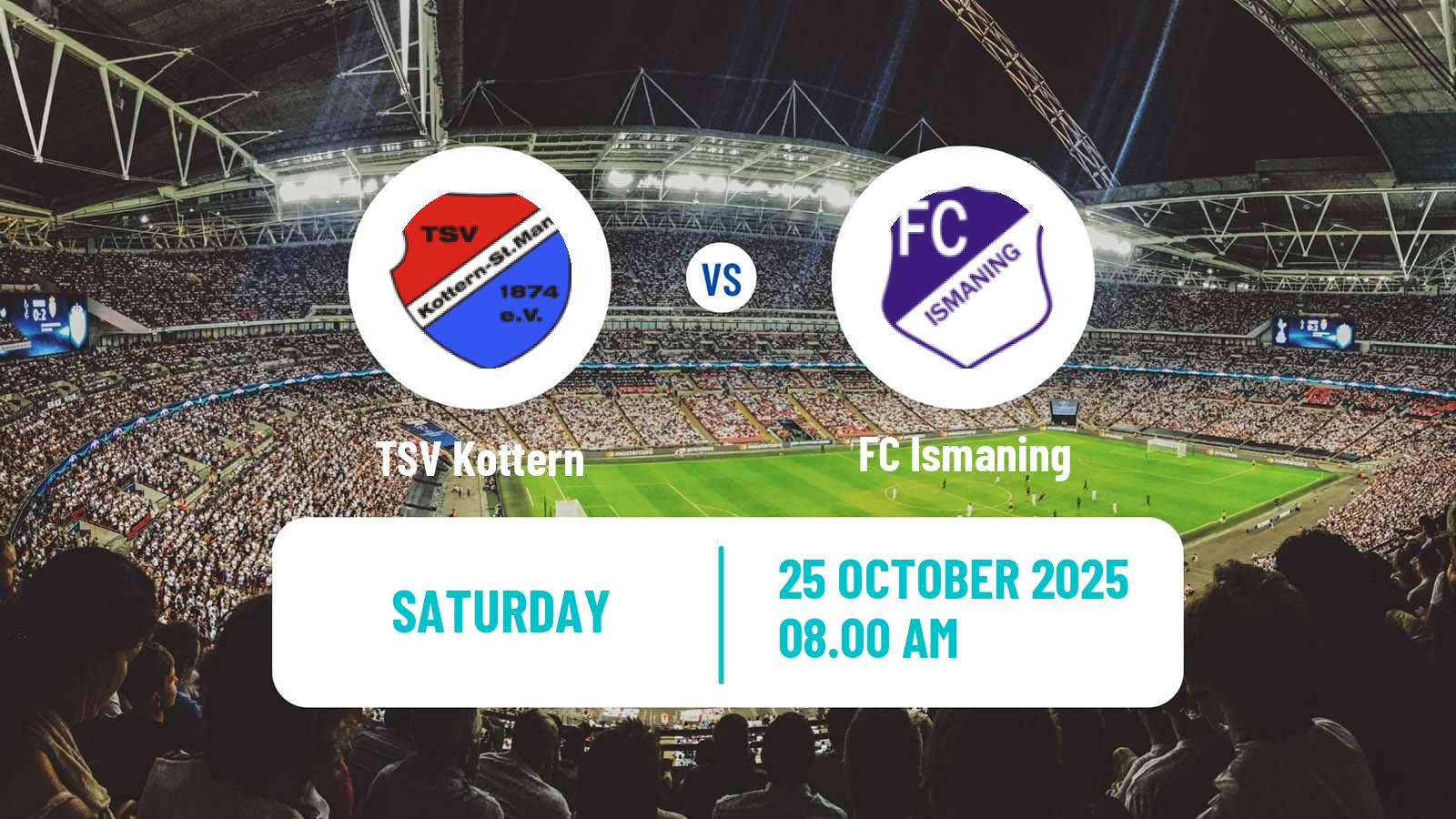 Football German Oberliga Bayern Süd TSV Kottern - Ismaning