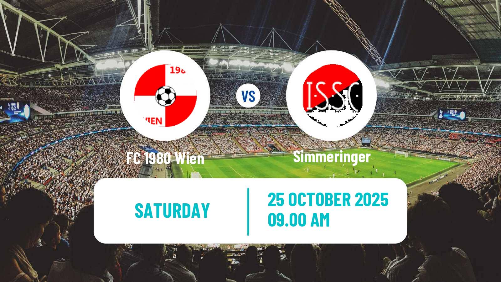 Football Austrian Landesliga Wien 1980 Wien - Simmeringer