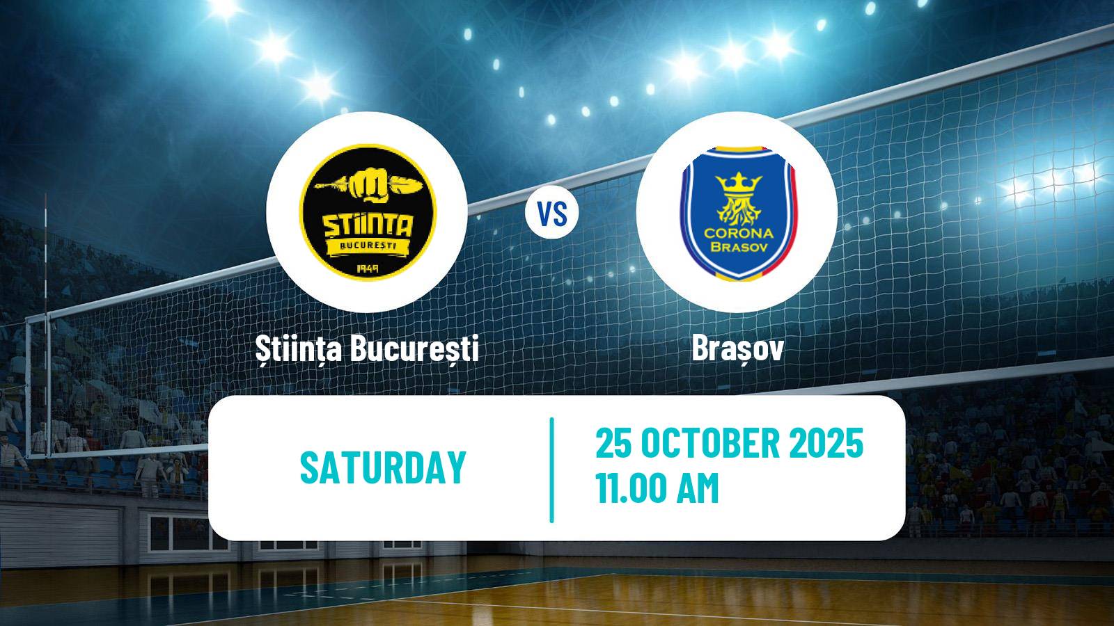 Volleyball Romanian Divizia A1 Volleyball Știința București - Brașov