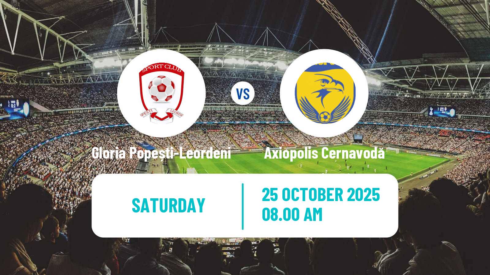 Football Romanian Liga 3 - Seria 3 Gloria Popești-Leordeni - Axiopolis Cernavodă