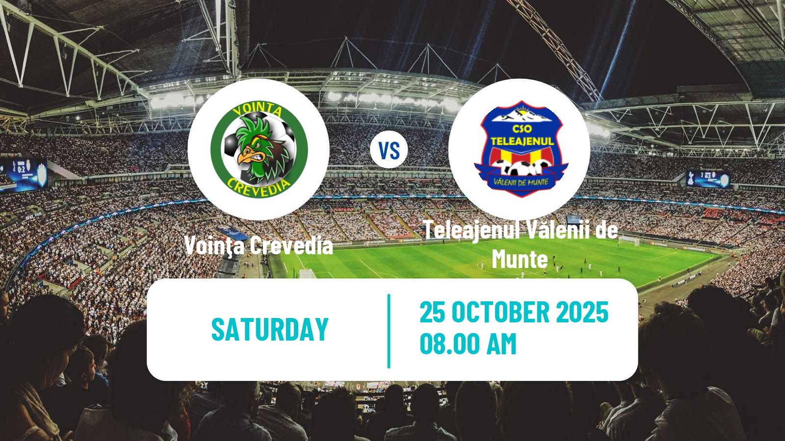 Football Romanian Liga 3 - Seria 4 Voinţa Crevedia - Teleajenul Vălenii de Munte