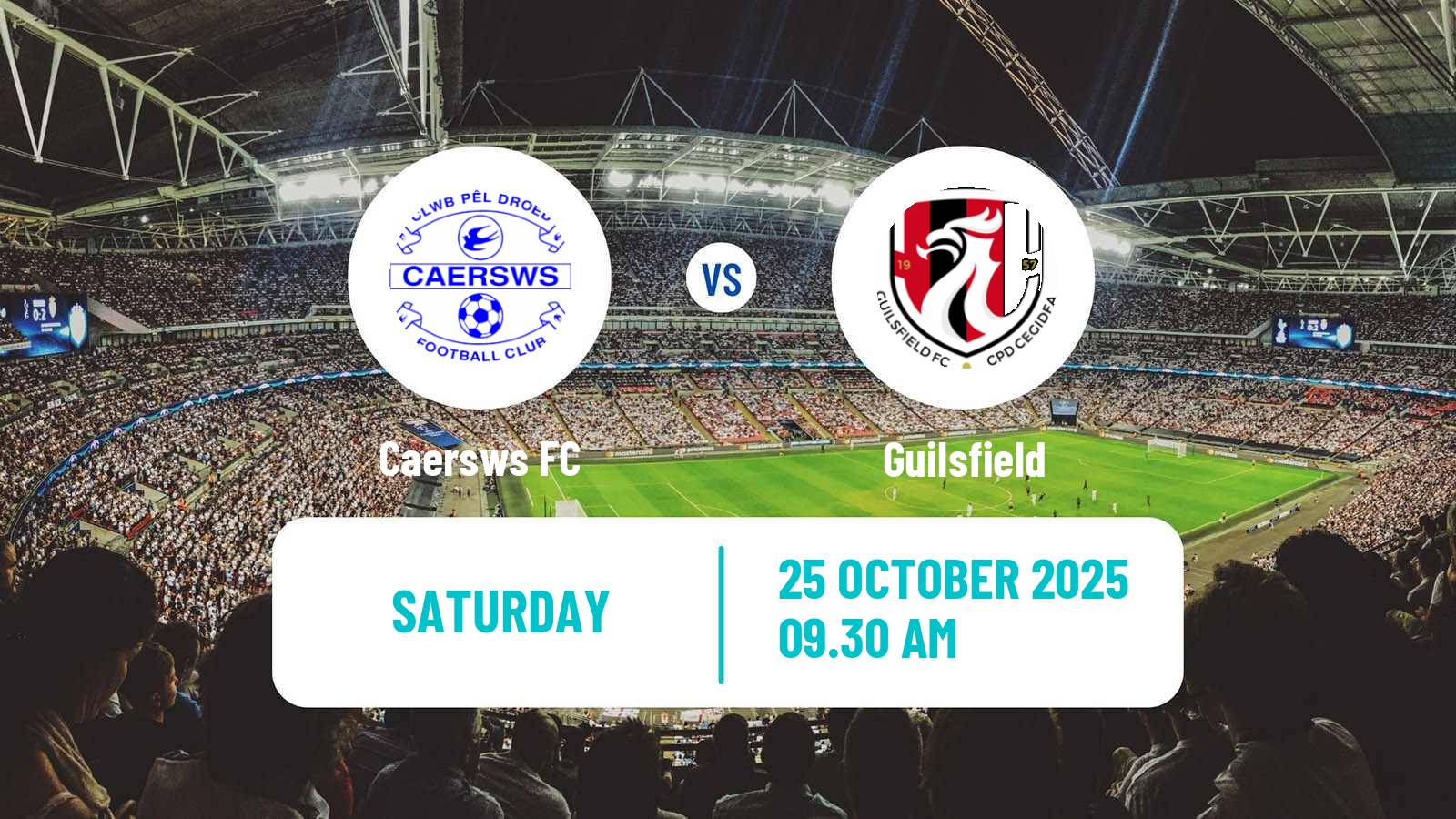Football Welsh Cymru North Caersws - Guilsfield