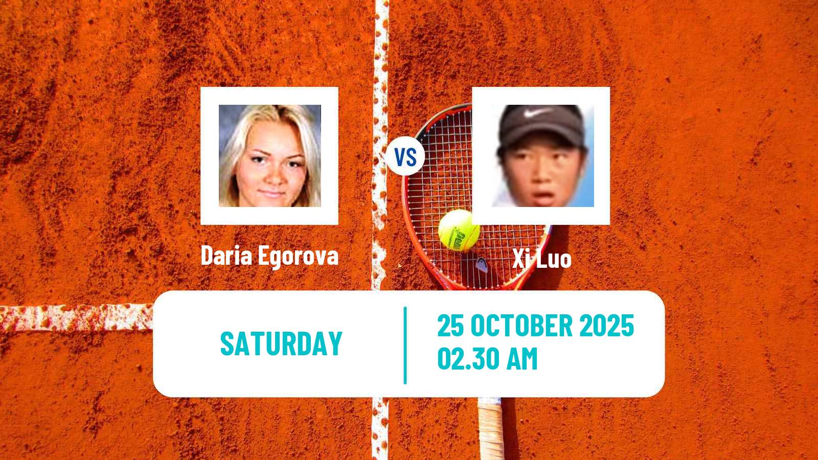 Tennis ITF W15 Tashkent 3 Women Daria Egorova - Xi Luo