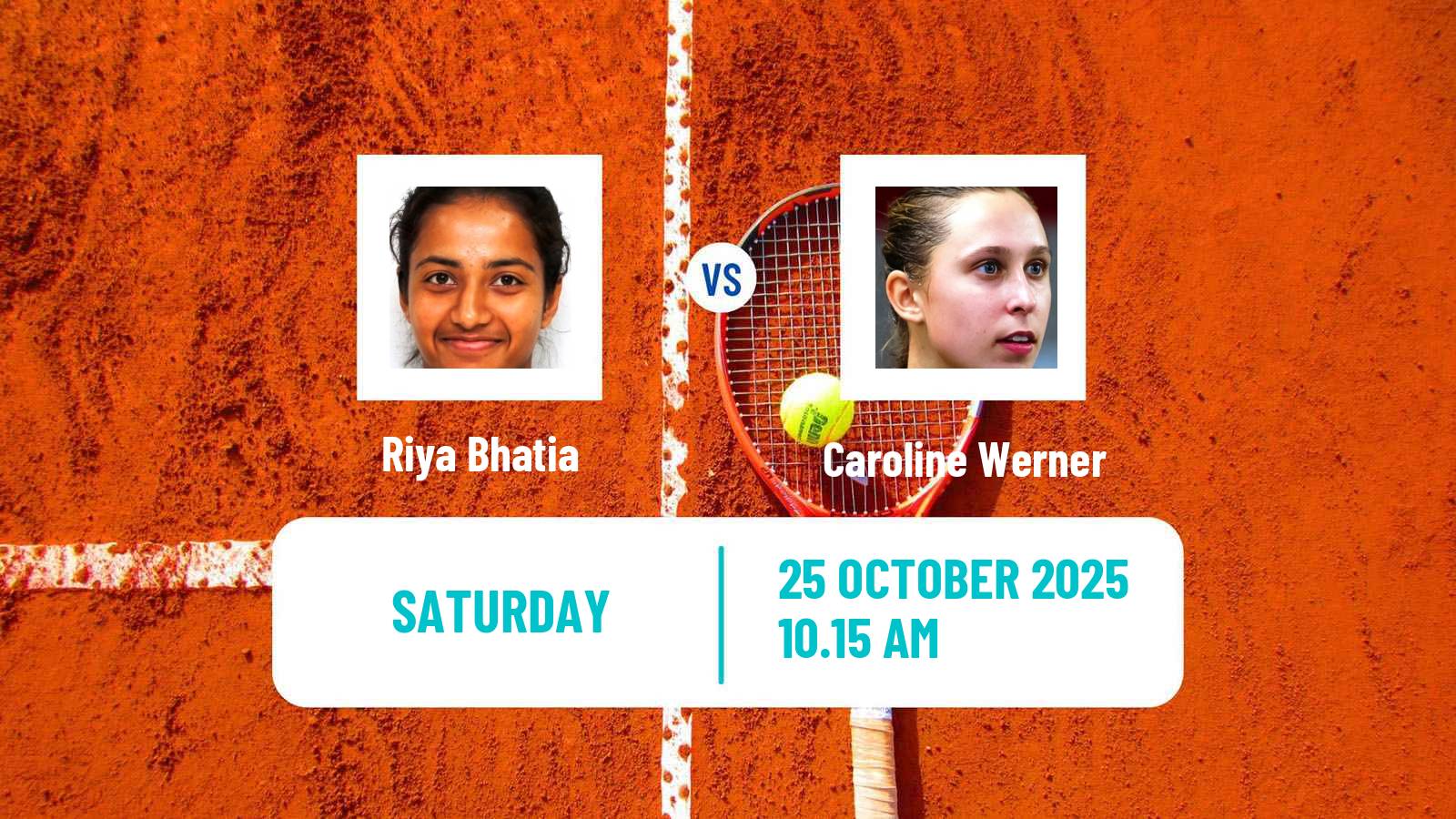 Tennis WTA Chennai Riya Bhatia - Caroline Werner