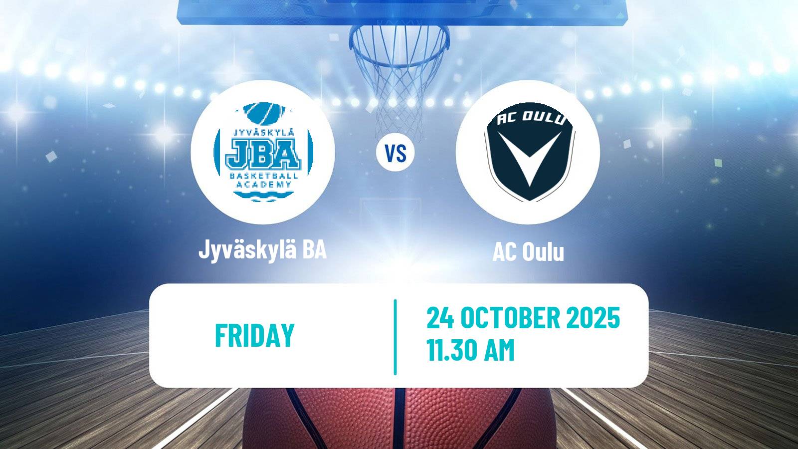 Basketball Finnish I Divisioona A Basketball Jyväskylä BA - AC Oulu