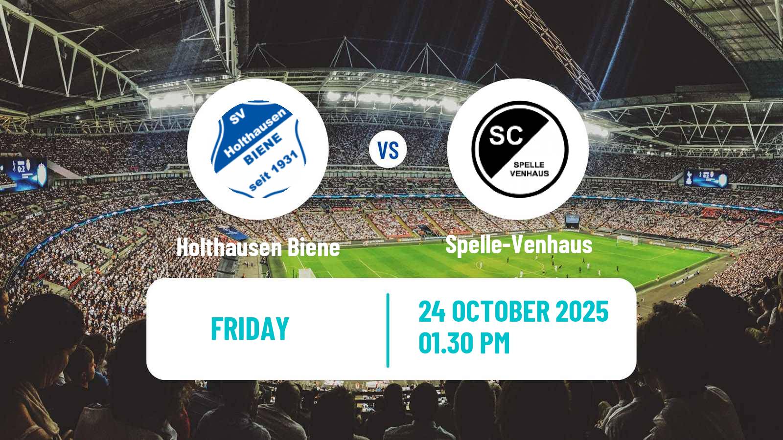 Football German Oberliga Niedersachsen Holthausen Biene - Spelle-Venhaus