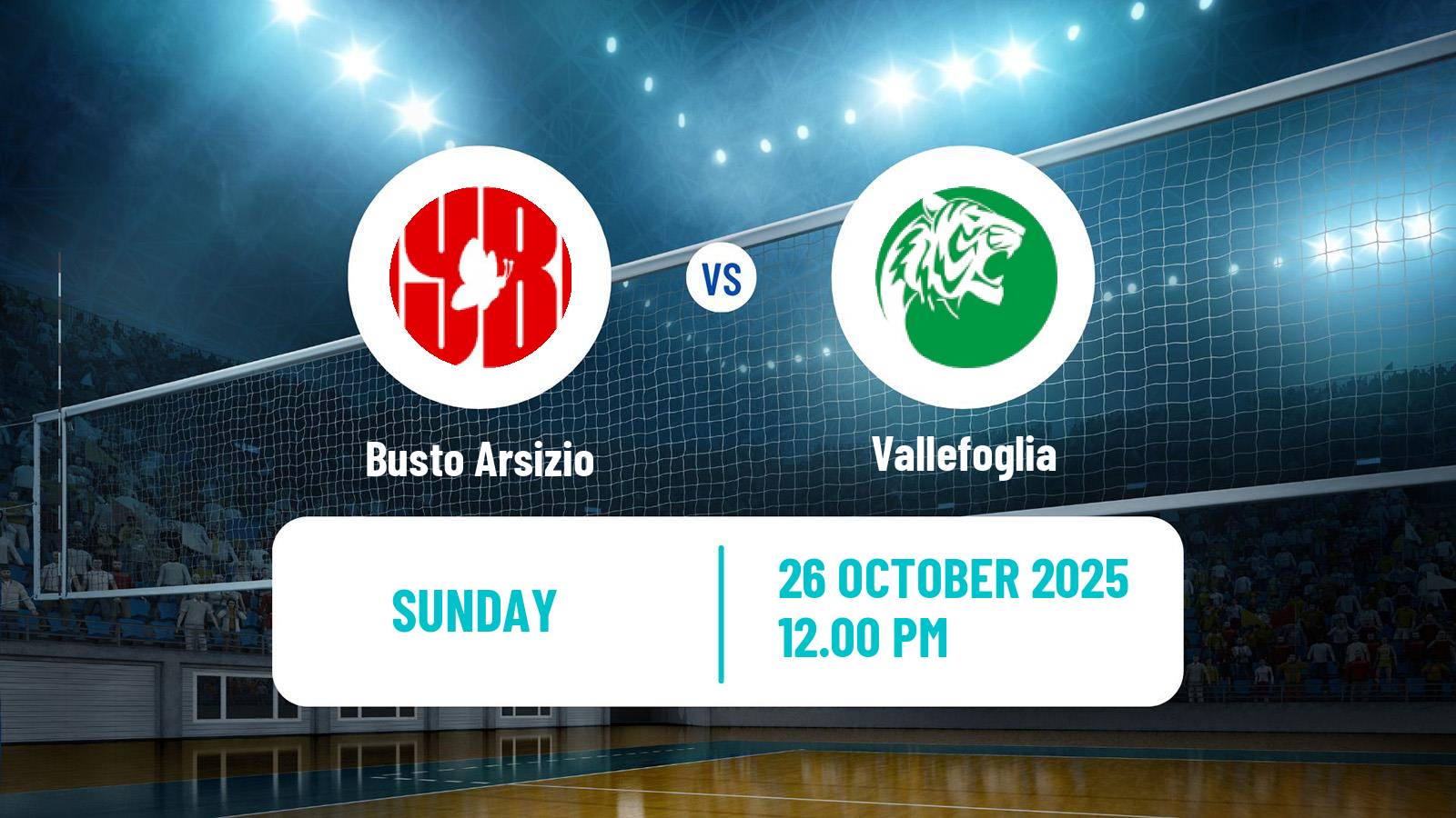 Volleyball Italian Serie A Volleyball Women Busto Arsizio - Vallefoglia