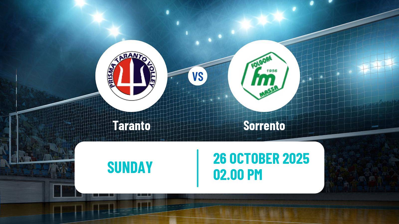 Volleyball Italian Serie A2 Volleyball Taranto - Sorrento