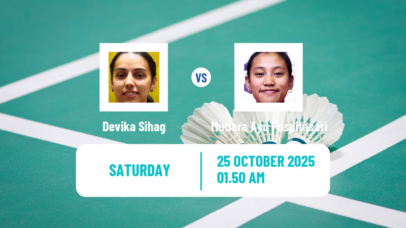 Badminton BWF World Tour Indonesia Masters 3 Women Devika Sihag - Mutiara Ayu Puspitasari