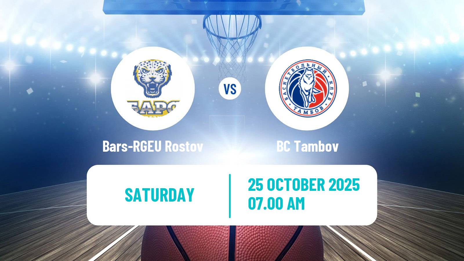 Basketball Russian Super League Basketball Bars-RGEU Rostov - Tambov