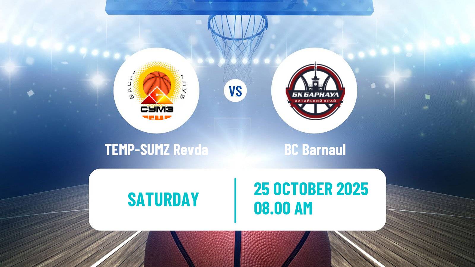 Basketball Russian Super League Basketball TEMP-SUMZ Revda - Barnaul
