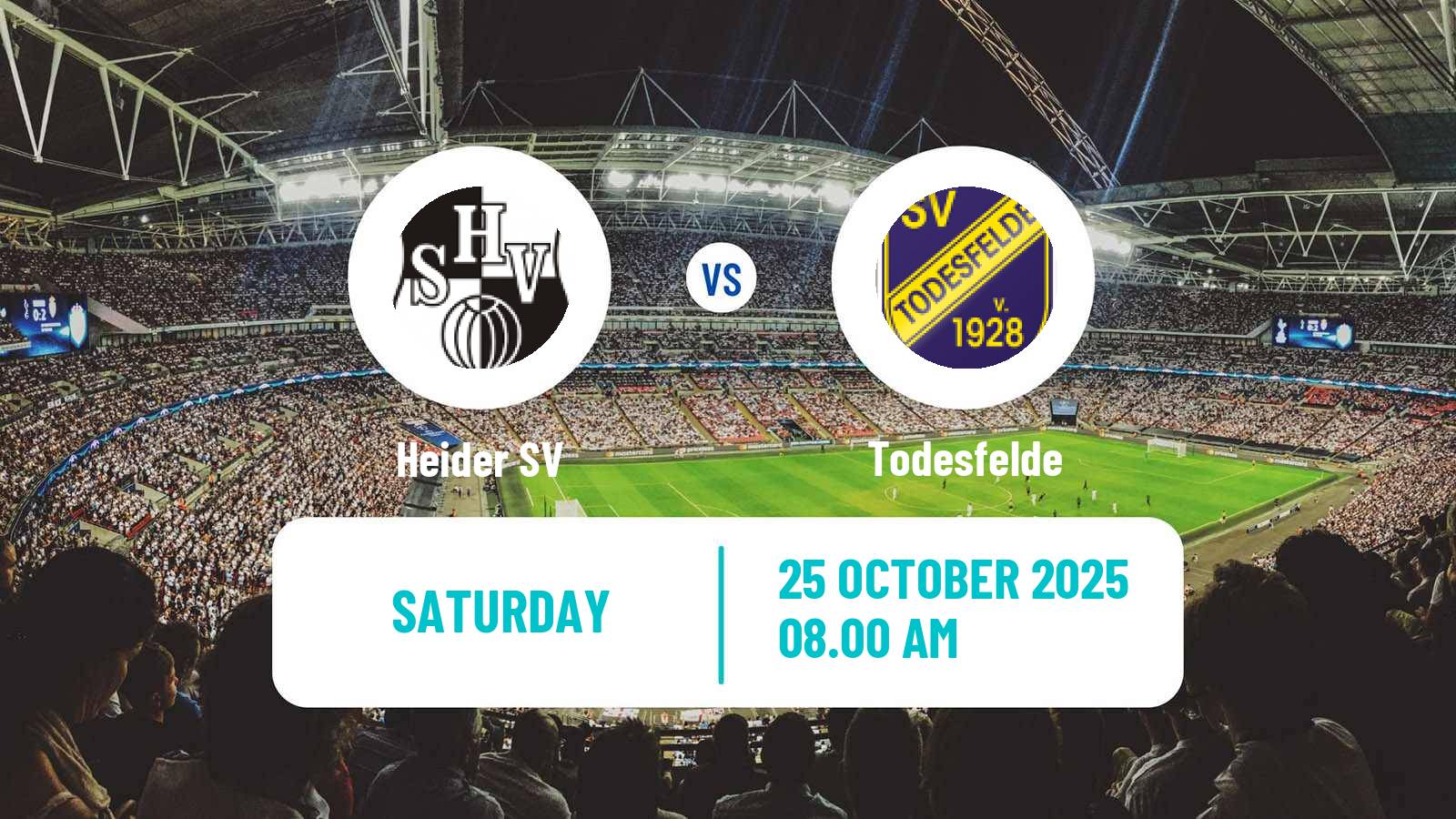 Football German Oberliga Schleswig-Holstein Heider SV - Todesfelde