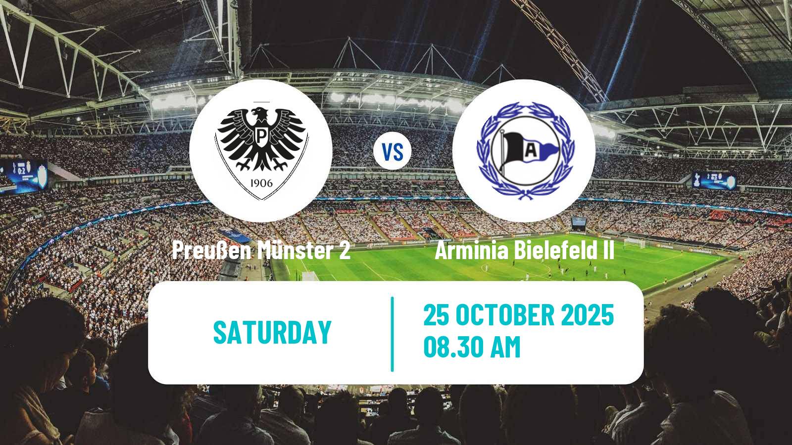 Football German Oberliga Westfalen Preußen Münster 2 - Arminia Bielefeld II