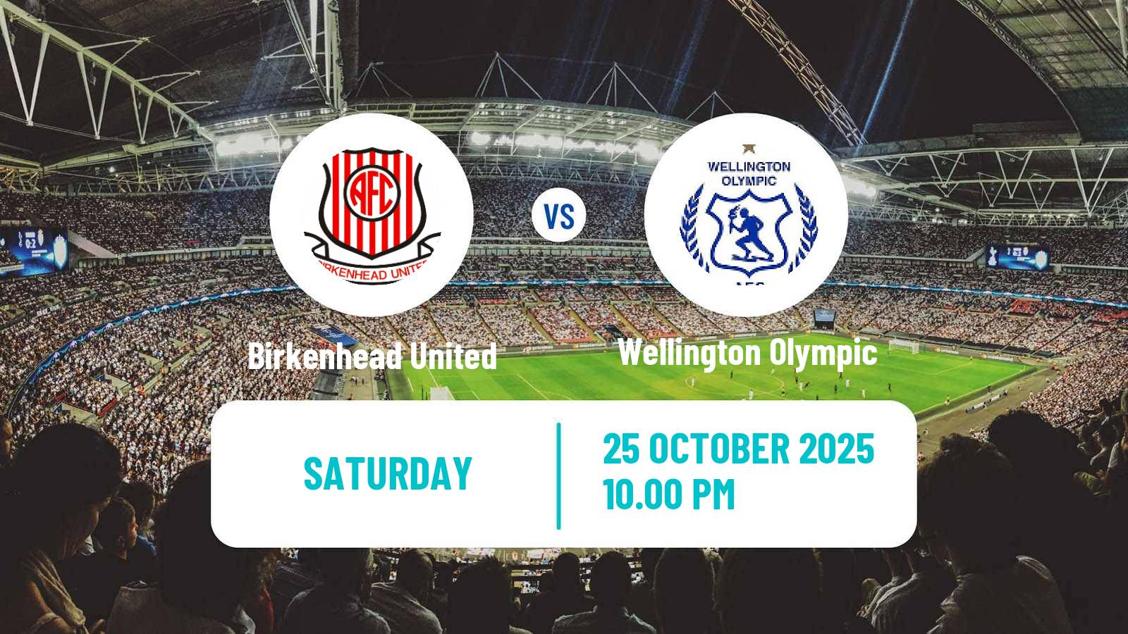 Football New Zealand National League Birkenhead United - Wellington Olympic