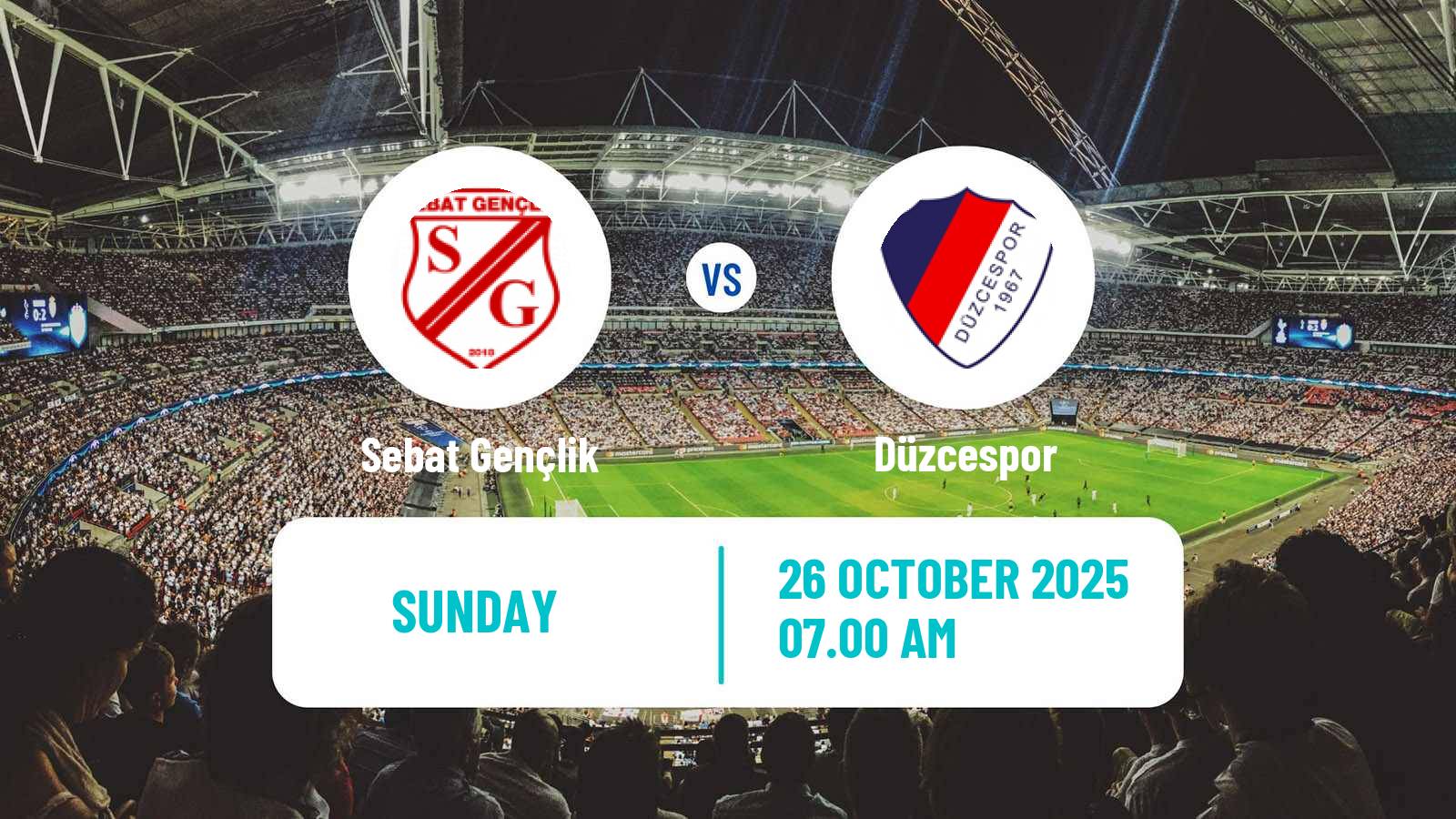 Football Turkish 3 Lig Group 3 Sebat Gençlik - Düzcespor