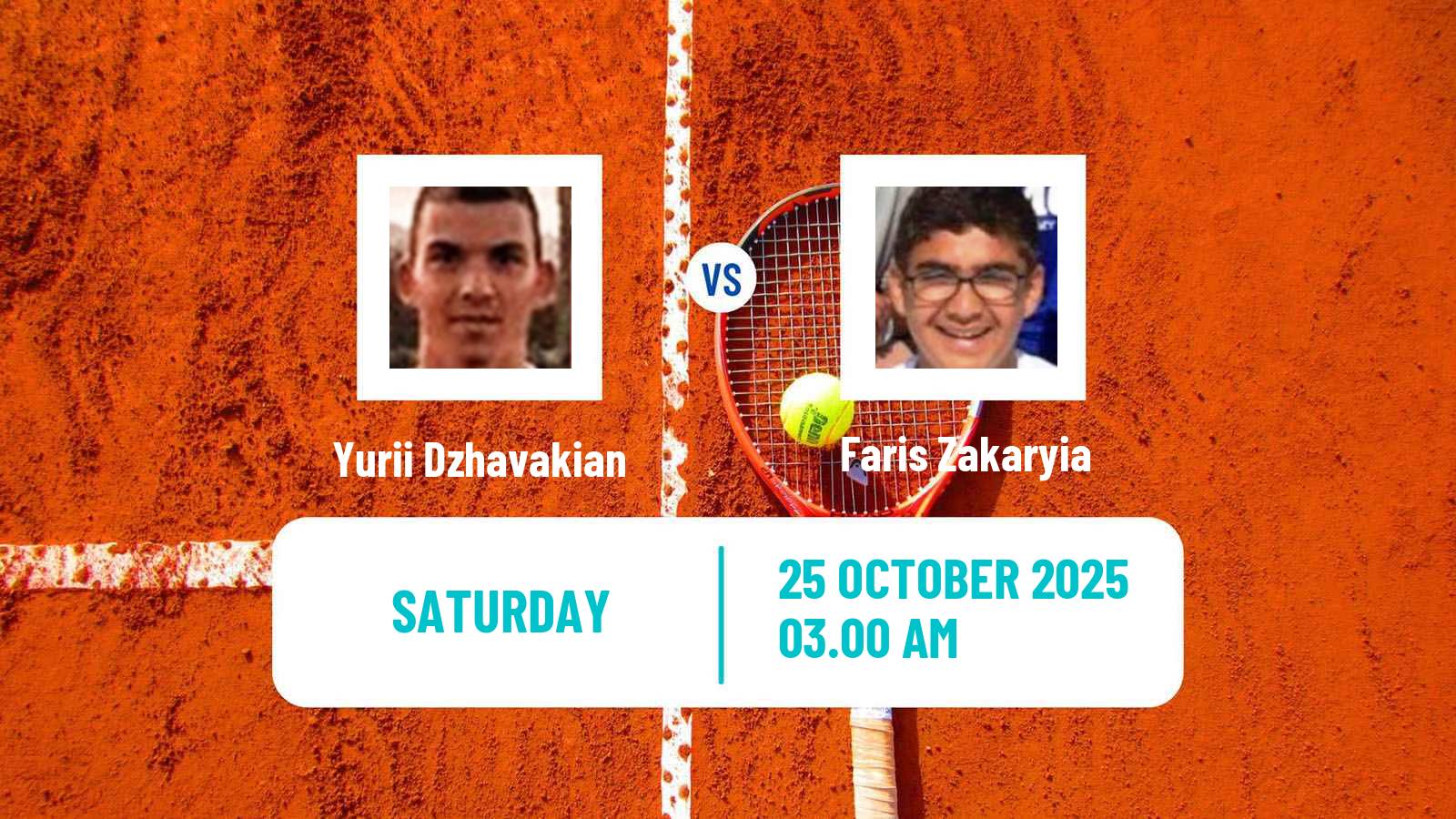 Tennis ITF M15 Sharm Elsheikh 14 Men Yurii Dzhavakian - Faris Zakaryia