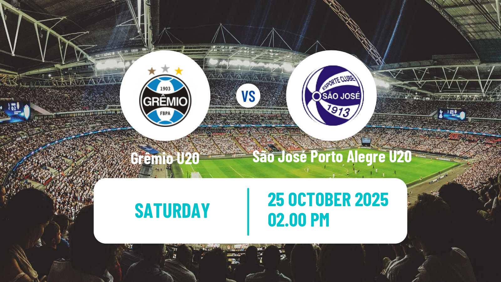 Football Copa do Brasil U20 Grêmio U20 - São José Porto Alegre U20