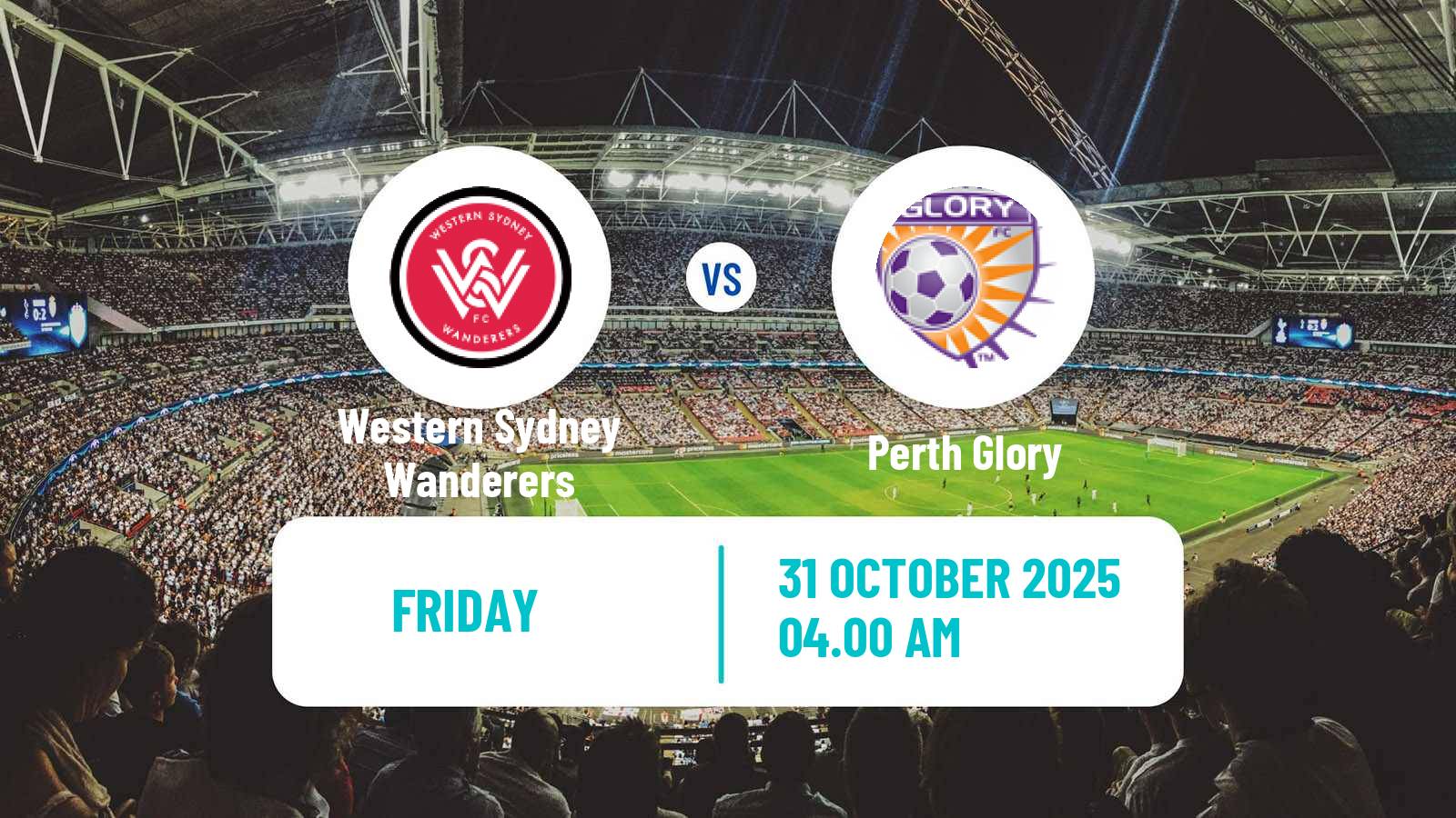 Football Australian A-League Women Western Sydney Wanderers - Perth Glory