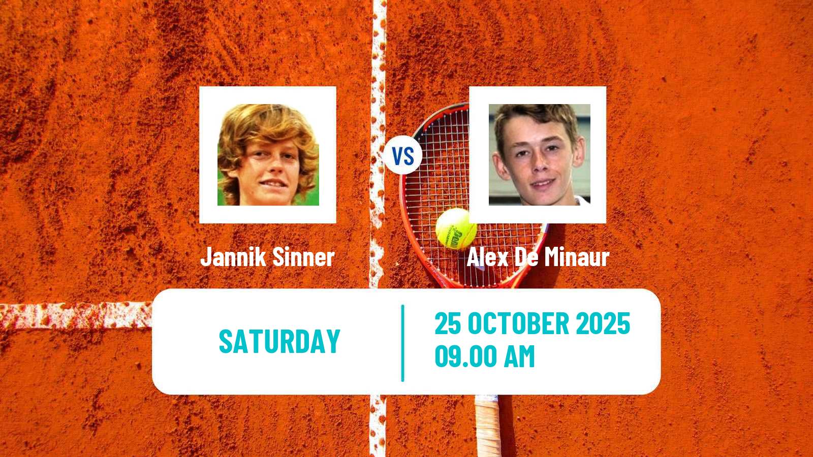 Tennis ATP Vienna Jannik Sinner - Alex De Minaur