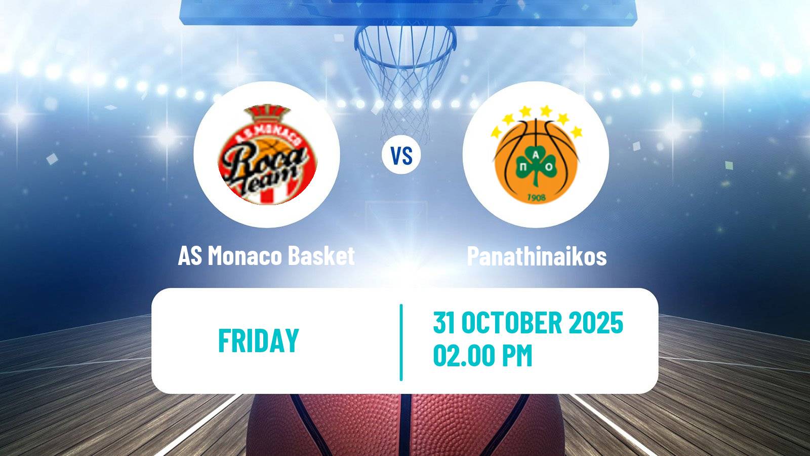 Basketball Euroleague AS Monaco Basket - Panathinaikos