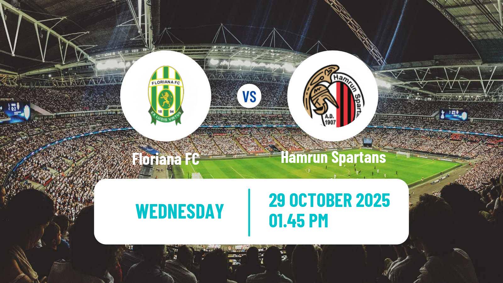 Football Maltese Premier League Floriana - Hamrun Spartans