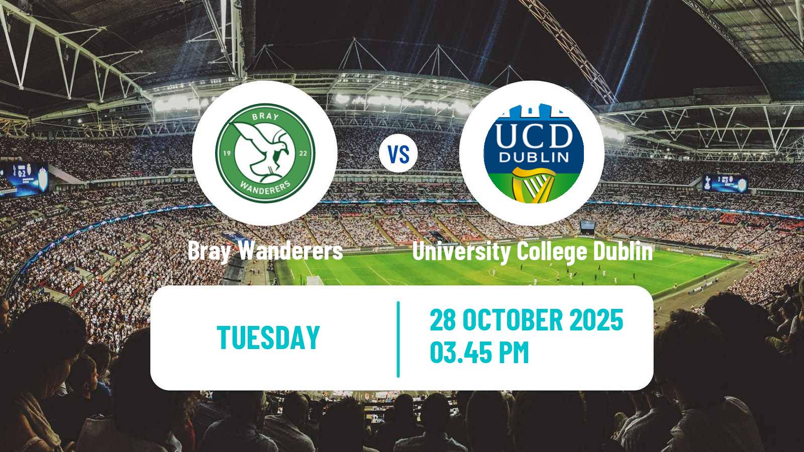Football Irish Division 1 Bray Wanderers - University College Dublin