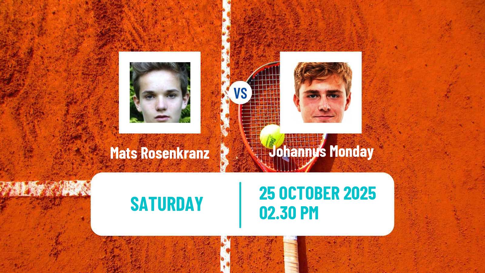 Tennis Sioux Falls Challenger Men Mats Rosenkranz - Johannus Monday