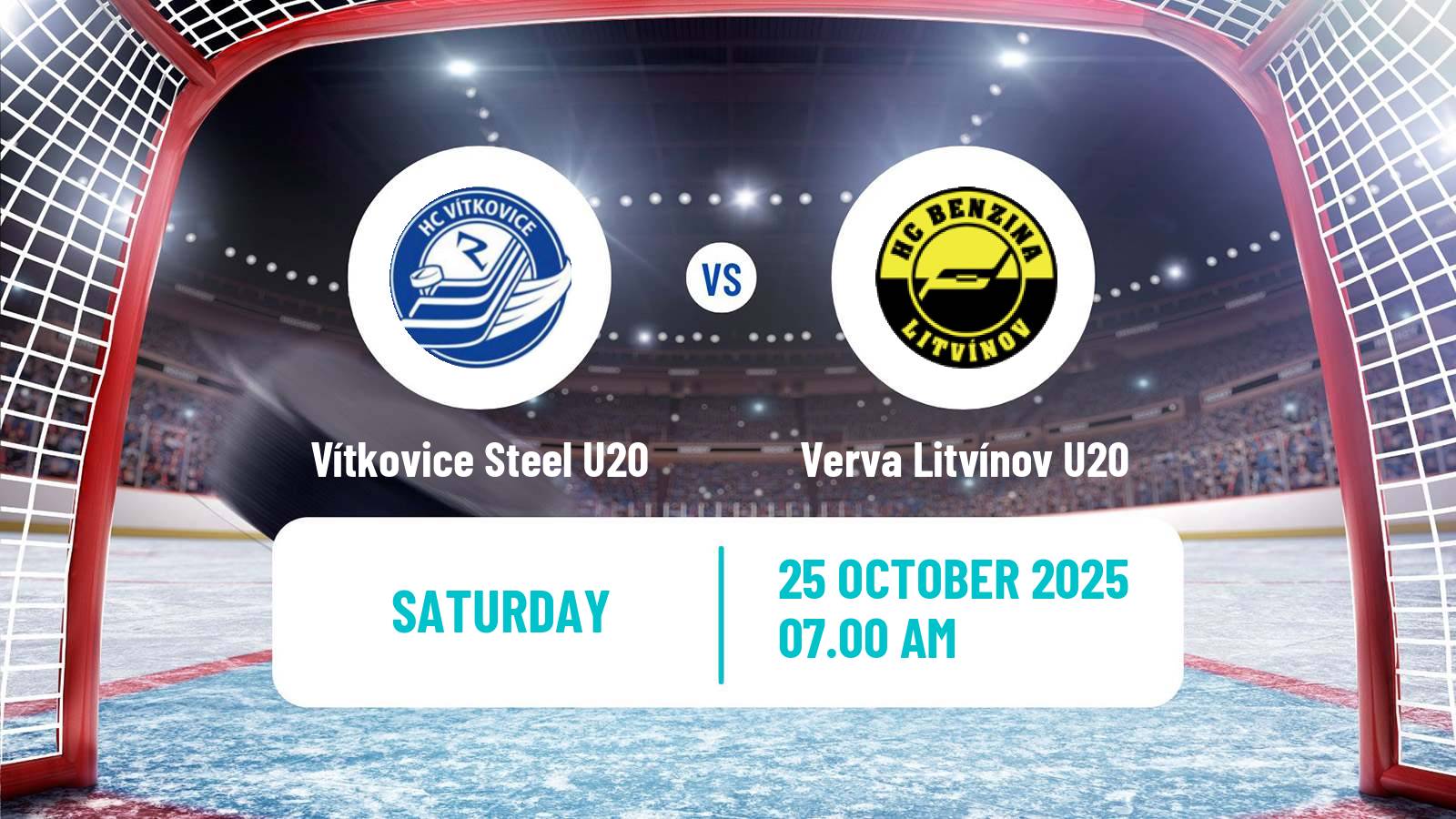 Hockey Czech ELJ Vítkovice Steel U20 - Verva Litvínov U20