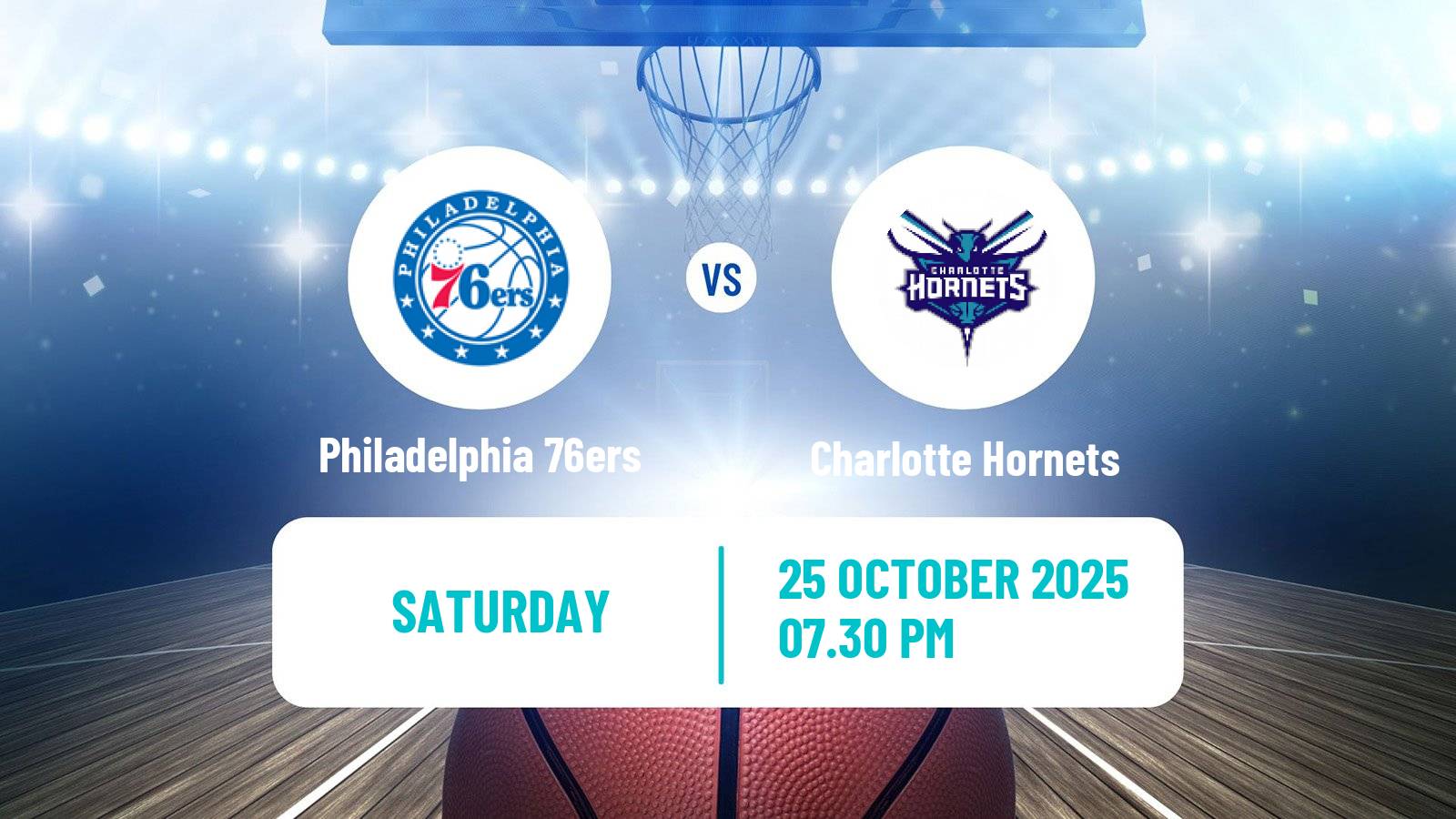 Basketball NBA Philadelphia 76ers - Charlotte Hornets