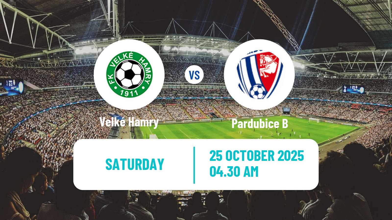 Football Czech CFL Group B Velké Hamry - Pardubice B