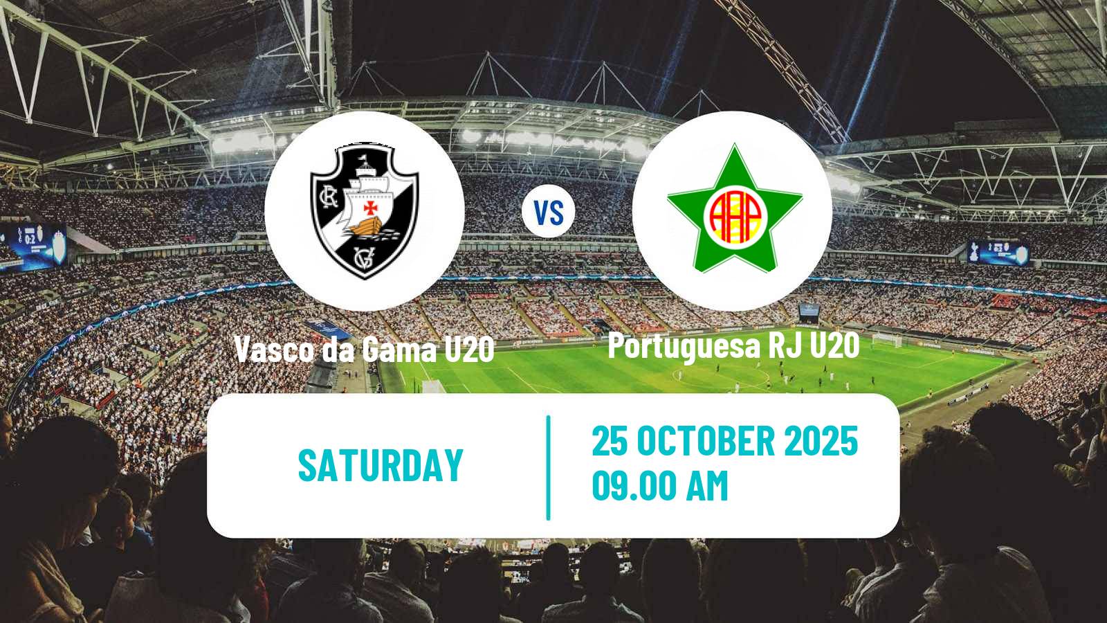 Football Brazilian Carioca U20 Vasco da Gama U20 - Portuguesa RJ U20