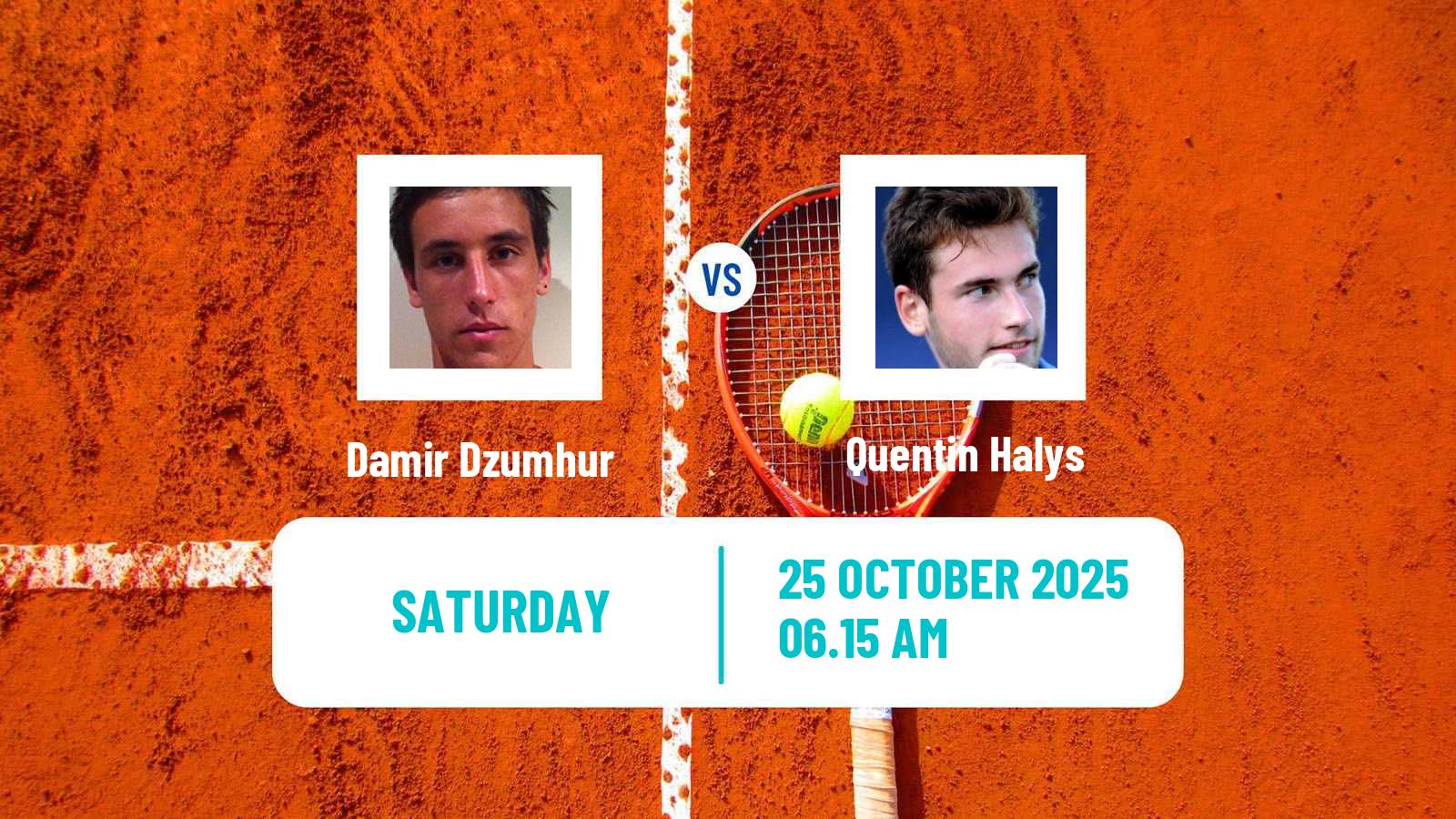 Tennis ATP Paris Damir Dzumhur - Quentin Halys