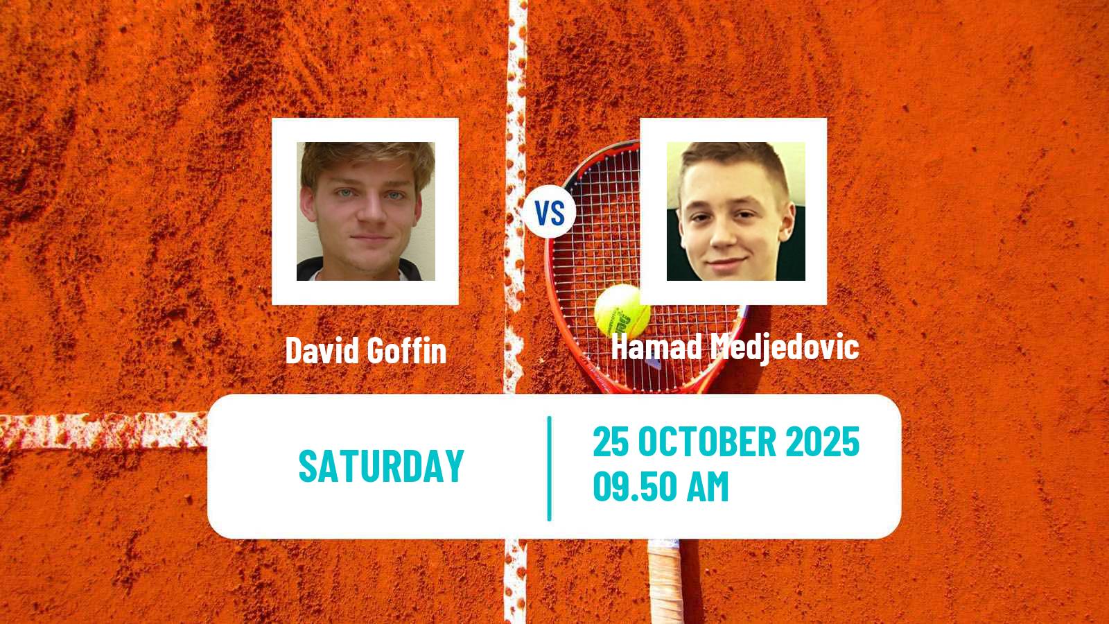 Tennis ATP Paris David Goffin - Hamad Medjedovic